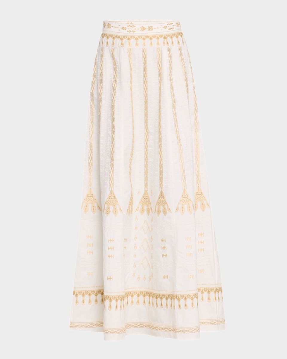 Camille Embroidered Maxi Skirt